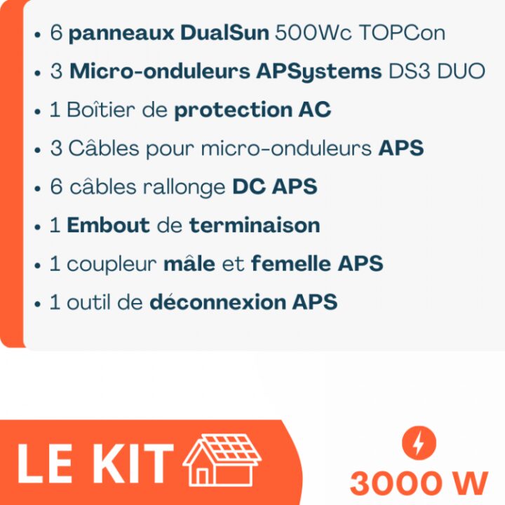 découvrez le kit solaire 3000w à metz, une solution énergétique efficace et écologique pour réduire vos factures d'électricité tout en contribuant à la transition énergétique. idéal pour les maisons et entreprises, ce kit complet vous permet de produire votre propre énergie renouvelable. profitez d'une installation facile et d'une performance optimale avec notre offre à metz.